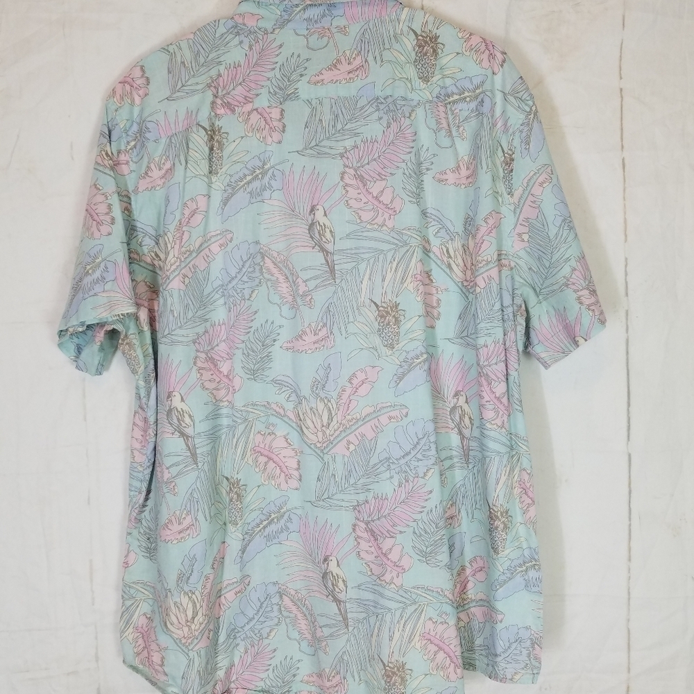 American Eagle tropicals short sleeve button-down - Picture 2 of 7